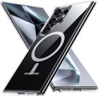 MagSafe Clear Transparent Silicone Magnetic case for Samsung S24 Ultra