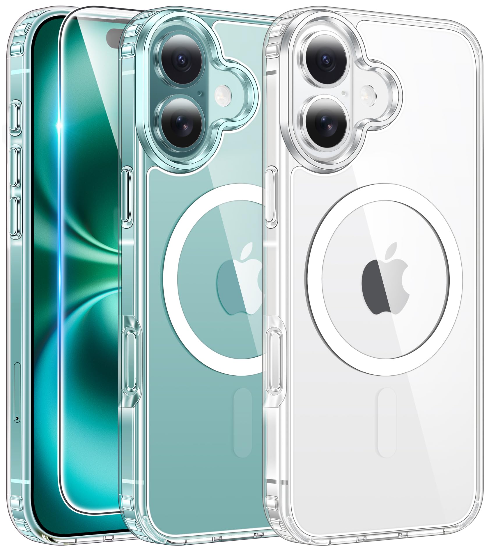 MagSafe Clear Transparent Silicone Magnetic case for Apple iphone 16