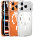 MagSafe Clear Transparent Silicone Magnetic case for Apple iphone 17 Pro Max