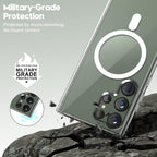 MagSafe Clear Transparent Silicone Magnetic case for Samsung S24 Ultra