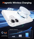 MagSafe Clear Transparent Silicone Magnetic case for Apple iphone 16