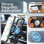 Black MagSafe Clear Transparent Silicone case for Apple iphone 17