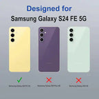 Black MagSafe Clear Transparent Silicone Magnetic case for Samsung S24 FE