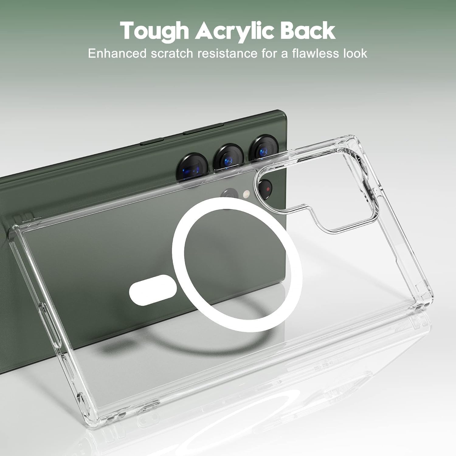 MagSafe Clear Transparent Silicone Magnetic case for Samsung S24 Ultra