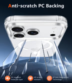 MagSafe Clear Transparent Silicone Magnetic case for Apple iphone 17 Pro Max