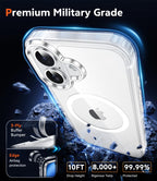 MagSafe Clear Transparent Silicone Magnetic case for Apple iphone 16