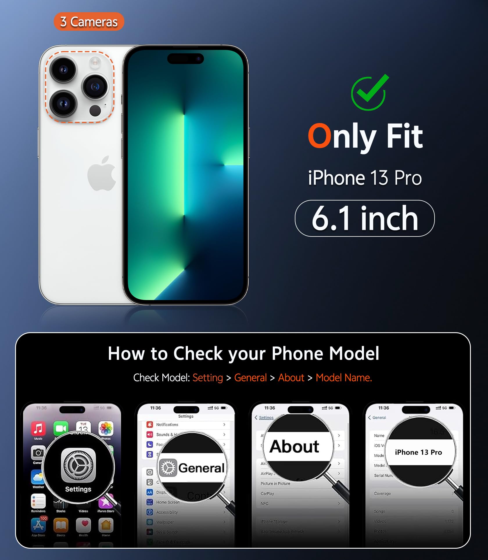 MagSafe Clear Transparent Silicone Magnetic case for Apple iphone 13 Pro