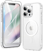 MagSafe Clear Transparent Silicone Magnetic case for Apple iphone 13 Pro