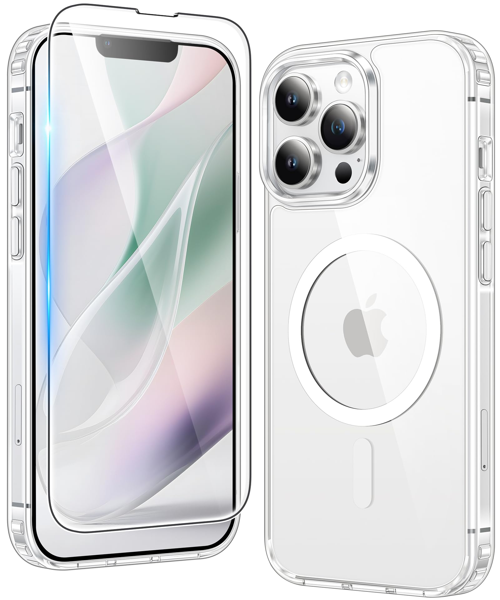 MagSafe Clear Transparent Silicone Magnetic case for Apple iphone 13 Pro