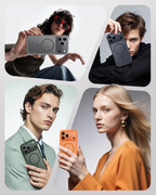 Black MagSafe Clear Transparent Silicone Magnetic case for Apple iphone 17 Pro Max