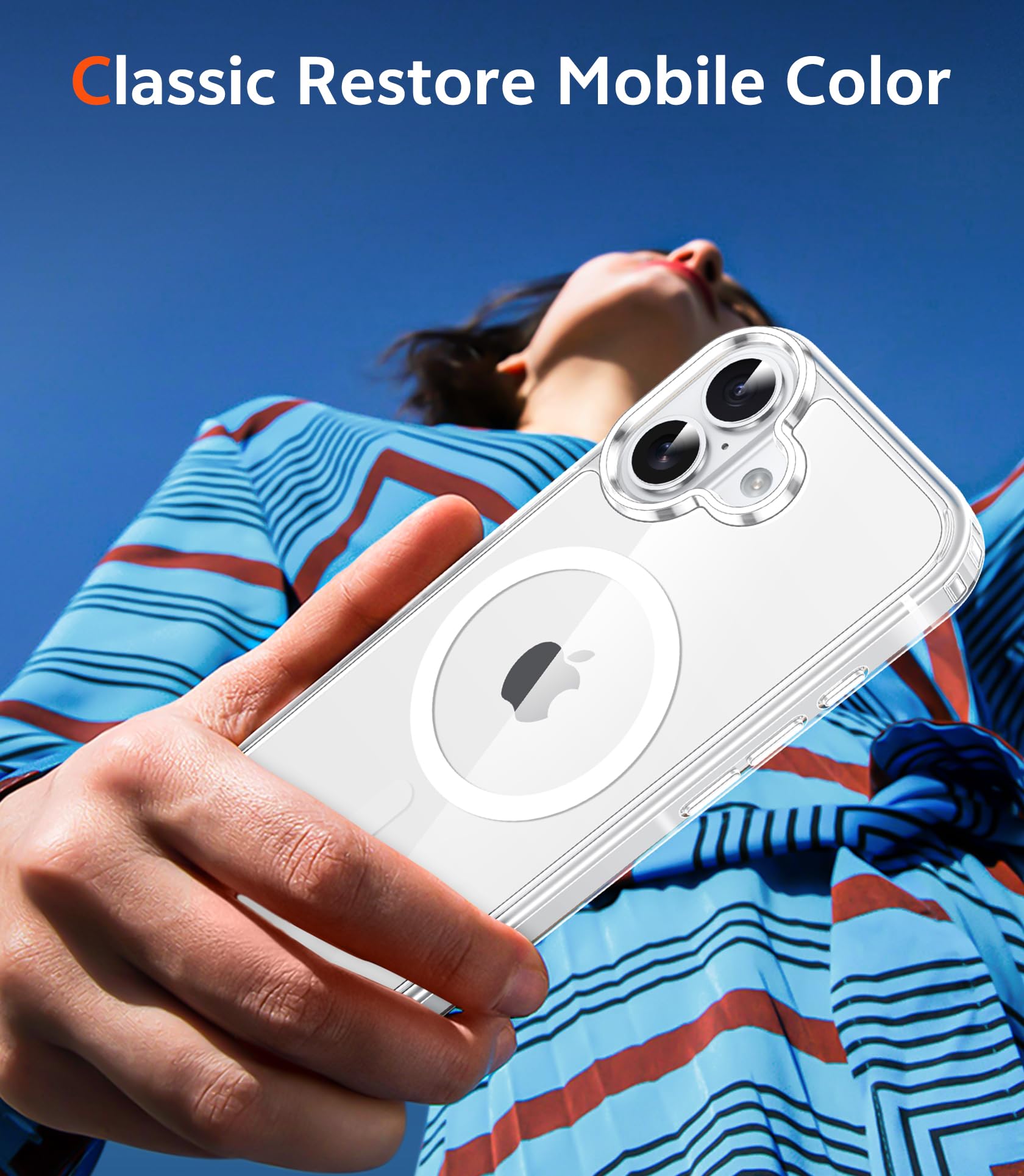 MagSafe Clear Transparent Silicone Magnetic case for Apple iphone 16