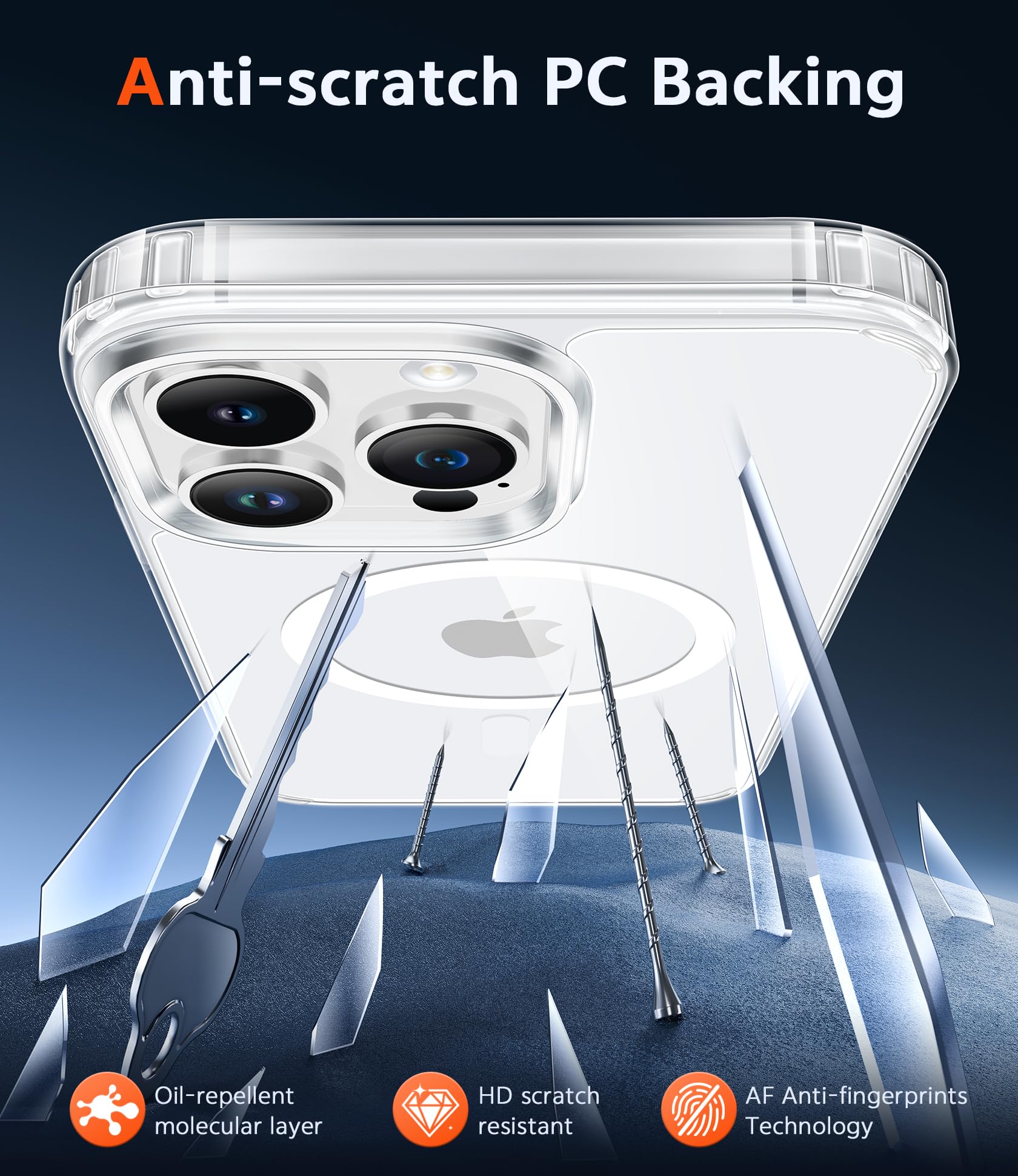 MagSafe Clear Transparent Silicone Magnetic case for Apple iphone 13 Pro