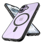 Black MagSafe Clear Transparent Silicone case for Apple iphone 17