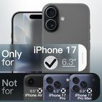 Black MagSafe Clear Transparent Silicone case for Apple iphone 17