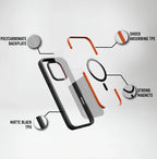 iPhone 13 Pro Back Cover case | Fusion Bold Magnetic Matte - Matte Black