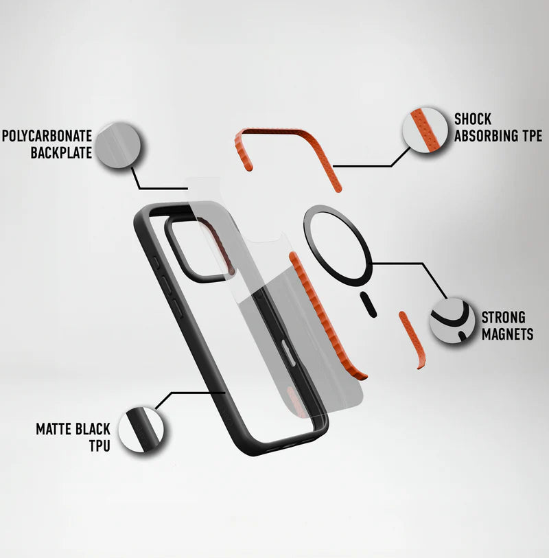 iPhone 13 Pro Back Cover case | Fusion Bold Magnetic Matte - Matte Black