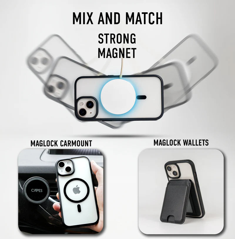 iPhone 13 Pro Back Cover case | Fusion Bold Magnetic Matte - Matte Black