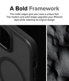 iPhone 15 Back Cover case | Fusion Bold Magnetic Matte - Matte Black
