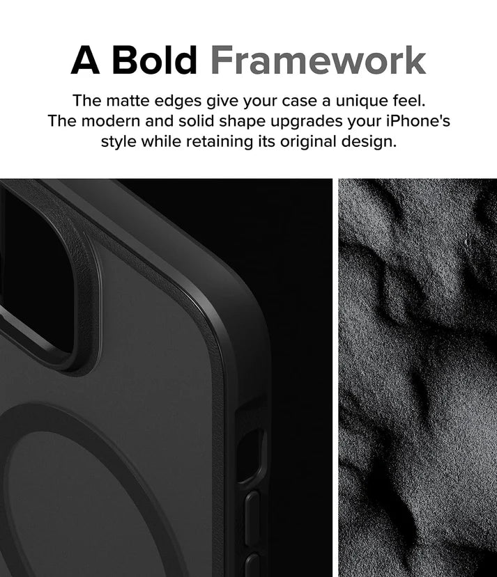 iPhone 15 Back Cover case | Fusion Bold Magnetic Matte - Matte Black