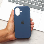 Dark Blue Original Silicone case for Apple iphone 17
