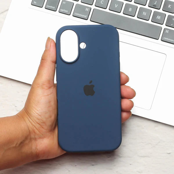 Dark Blue Original Silicone case for Apple iphone 17