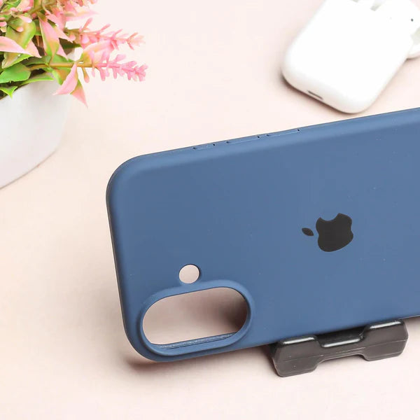 Dark Blue Original Silicone case for Apple iphone 17