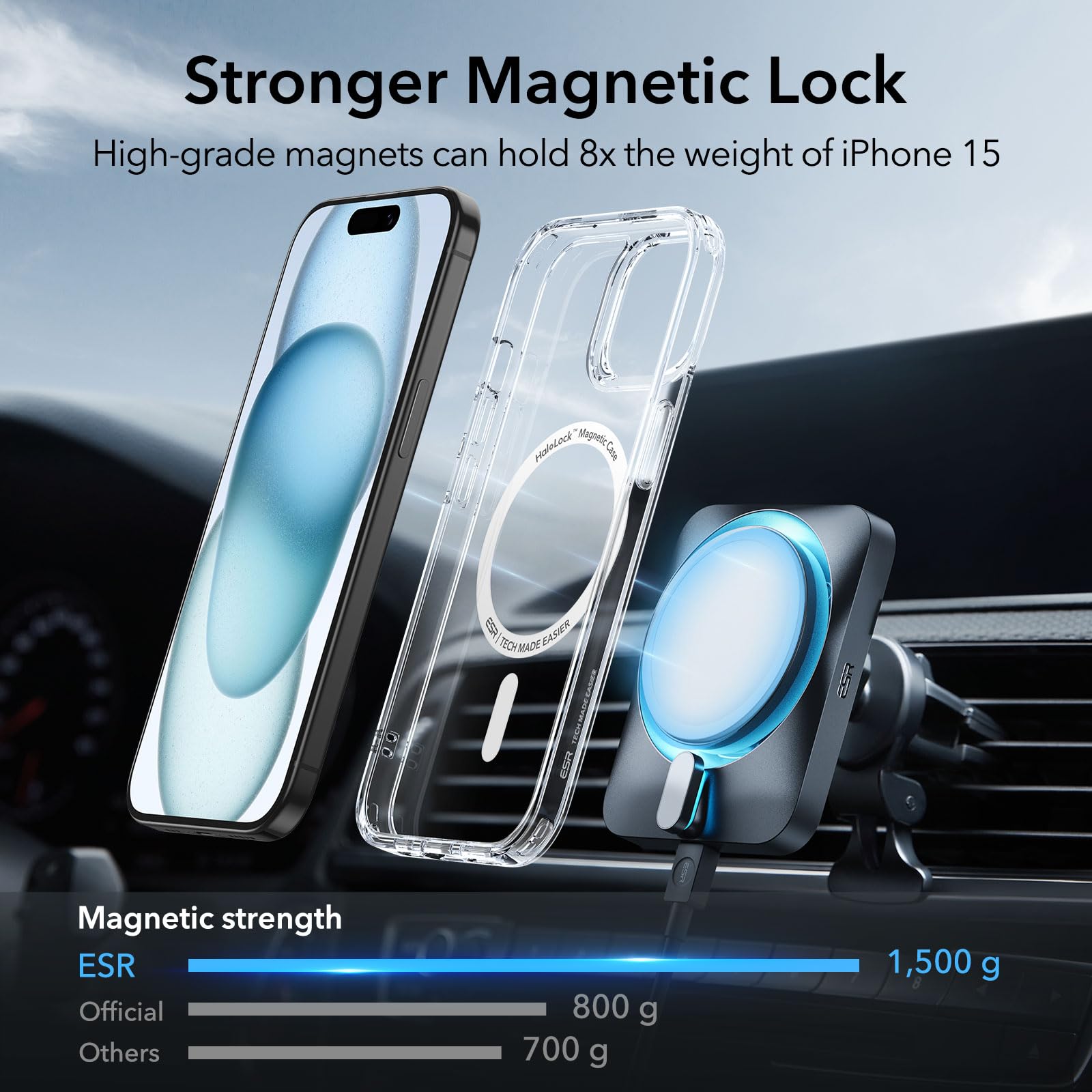MagSafe Clear Transparent Silicone Magnetic case for Apple iphone 15