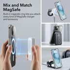 MagSafe Clear Transparent Silicone Magnetic case for Apple iphone 15