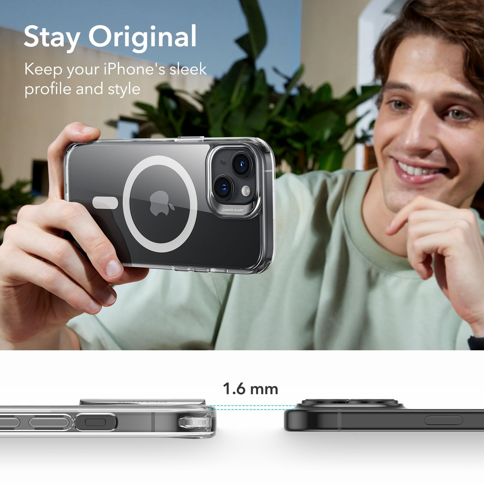 MagSafe Clear Transparent Silicone Magnetic case for Apple iphone 15