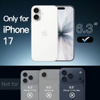 Magnetic Case for iPhone 17 6.3-Inch Compatible with MagSafe, Shockproof Phone Bumper Cover, Anti-Scratch Clear Back (Clear)