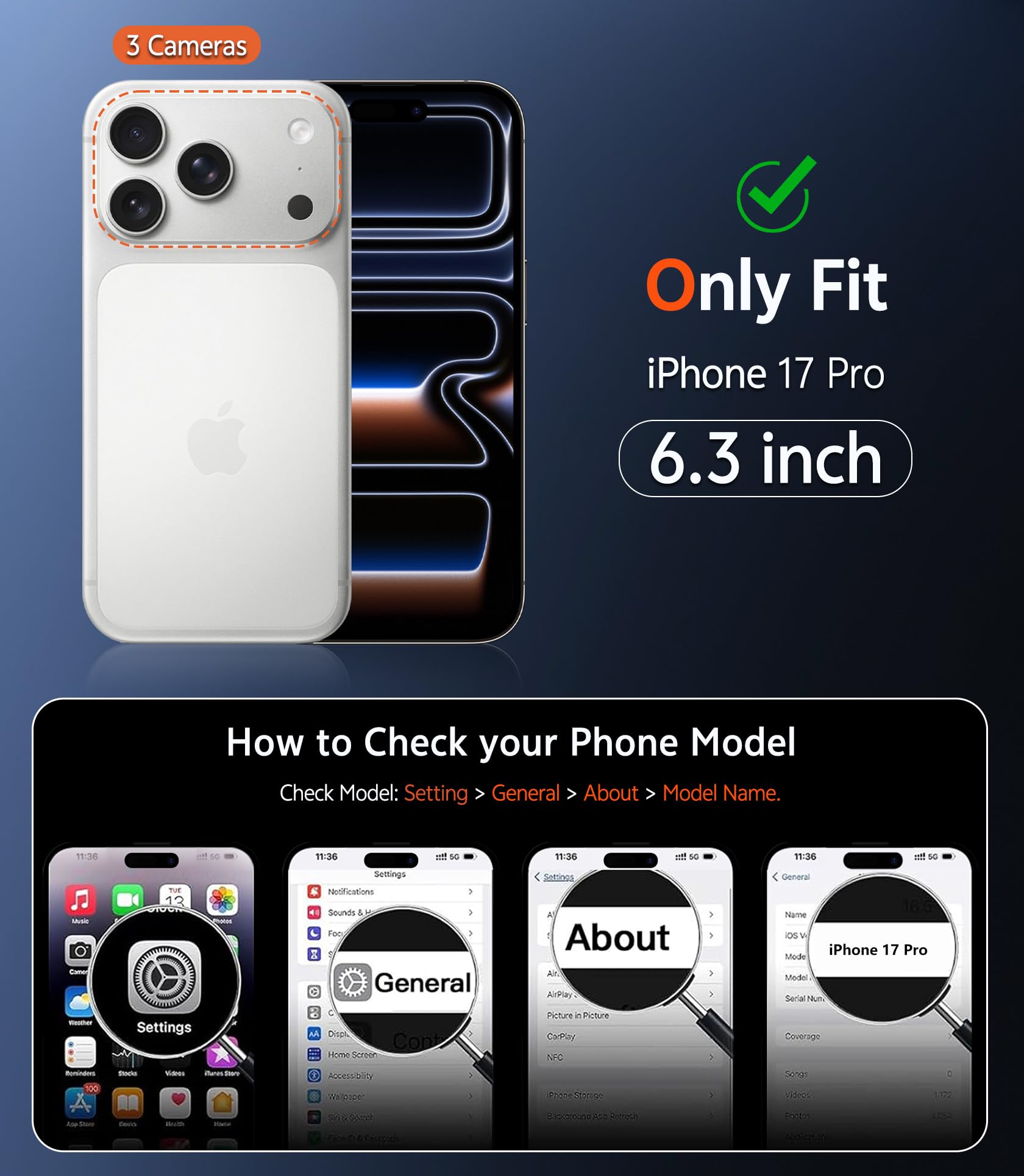 MagSafe Clear Transparent Silicone Magnetic case for Apple iphone 17 Pro