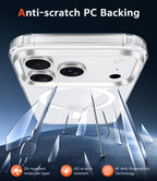 MagSafe Clear Transparent Silicone Magnetic case for Apple iphone 17 Pro