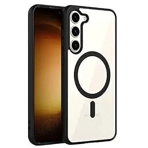 Black MagSafe Clear Transparent Silicone case for Samsung S23 5g