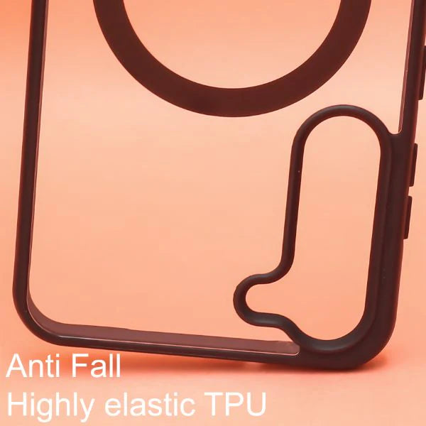 Black MagSafe Clear Transparent Silicone case for Samsung S23 5g