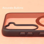 Black MagSafe Clear Transparent Silicone case for Samsung S23 5g