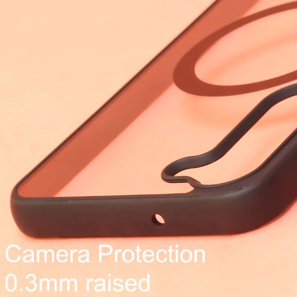 Black MagSafe Clear Transparent Silicone case for Samsung S23 5g