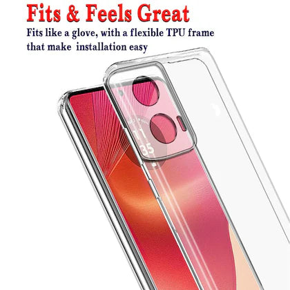 Motorola Edge 50 Fusion Back Cover  (Transparent, Shock Proof, Silicon)