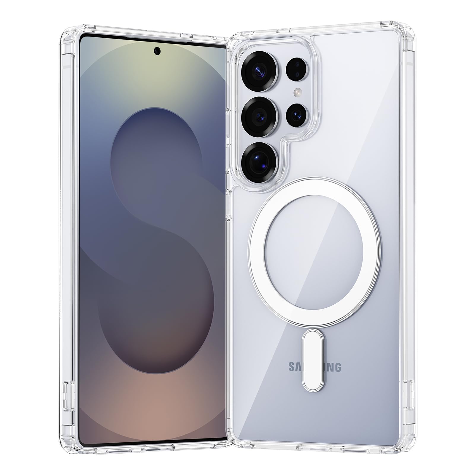 Samsung S25 Ultra Back Cover case | Magsafe Bold Magnetic Matte - Clear
