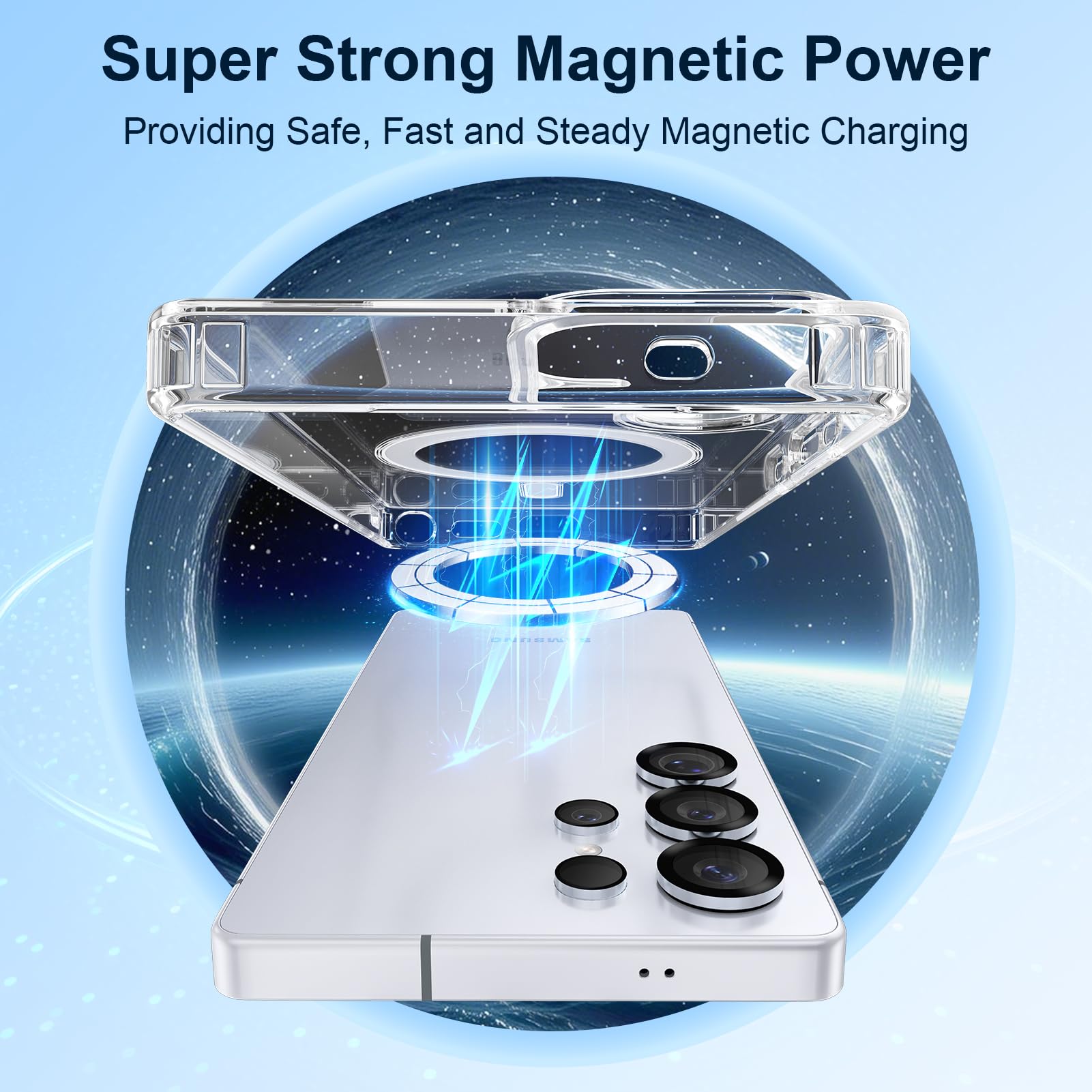 Samsung S25 Ultra Back Cover case | Magsafe Bold Magnetic Matte - Clear