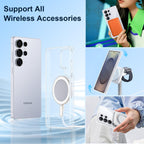 Samsung S25 Ultra Back Cover case | Magsafe Bold Magnetic Matte - Clear